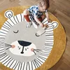 Cartoon Kids Carpet Round Cute Lion Rugs for Bedrooms INS Animal Game Floor Mat Aisle Home Decoration Kawaii Room Decor 2