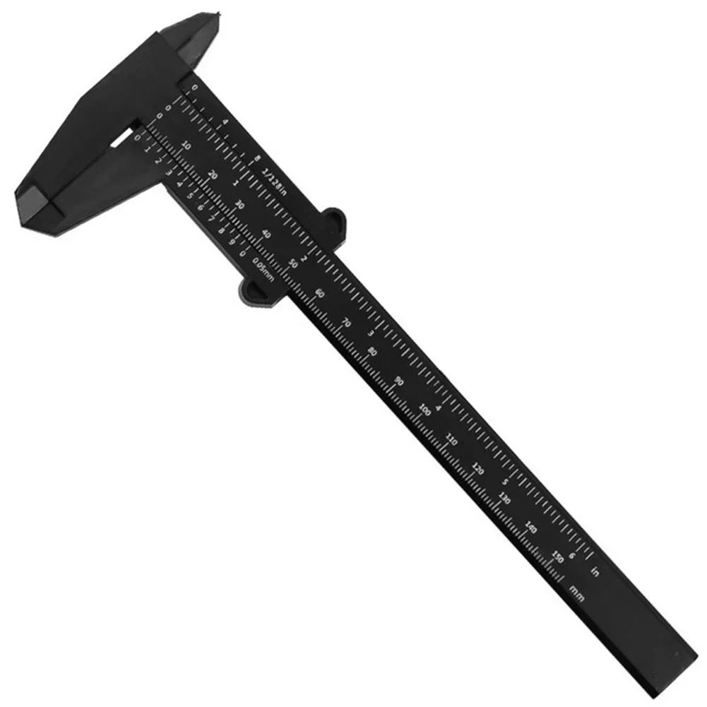

0-150mm Mini Plastic Vernier Calipers Double Rule Scale Woodworking Metalworking Plumbing Model Making Measure Tool