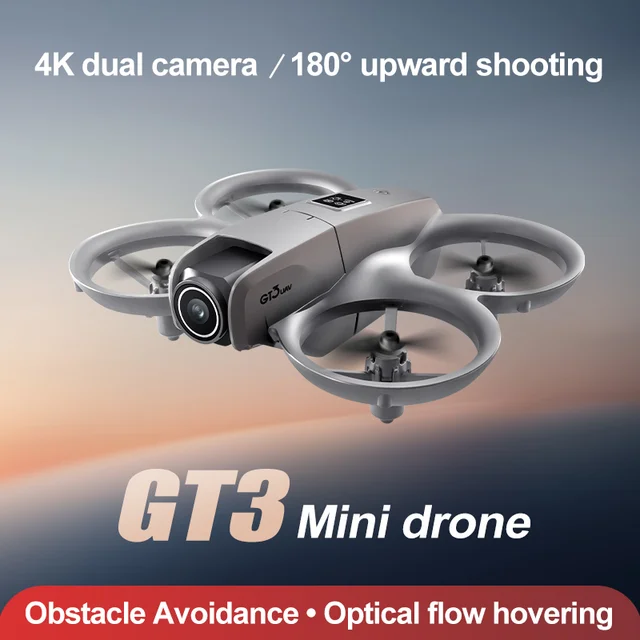 2025 GT3 Mini Drone 8K HD Dual Camera Profesional 180° Electric Adjustable GPS Positioning Obstacle avoidance Bushless UAV