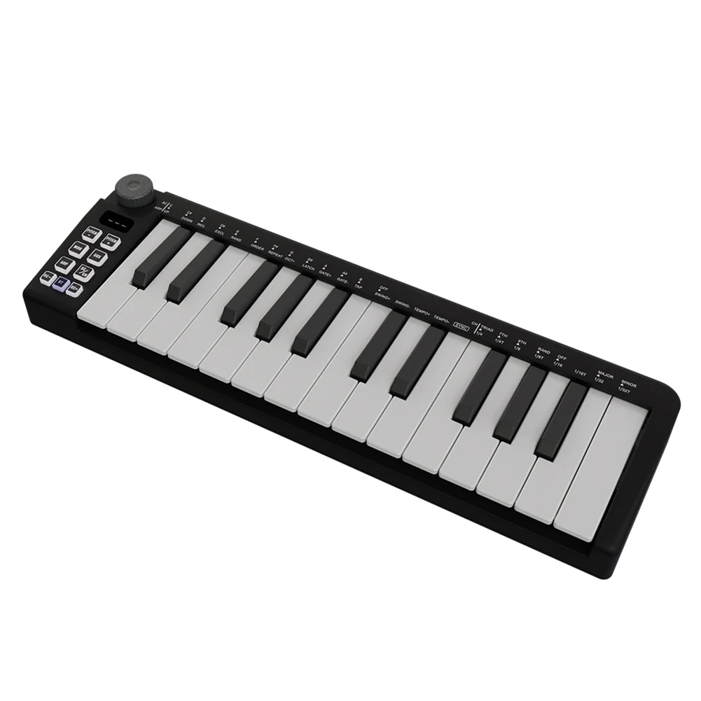 YOUZI 미니 휴대용 충전식 USB MIDI 키보드, 스마트 코드, 체중계 모드, 스튜디오 녹음용 아르페지에이터, 25 키