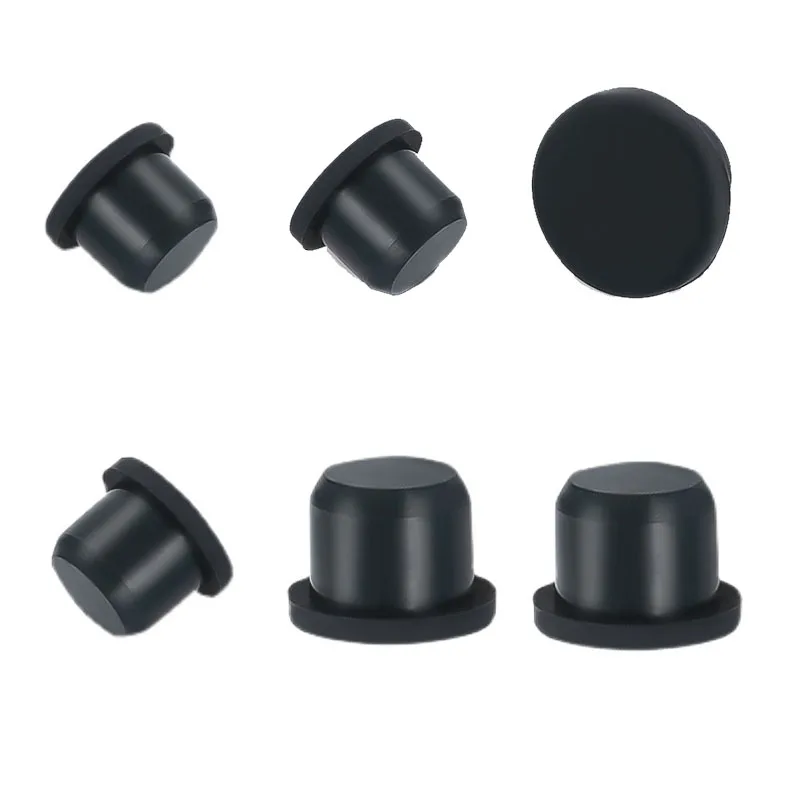GatherTOOL 10/20pcs Tappo In Gomma Siliconica Nera Tappo Tipo T - Foto 3