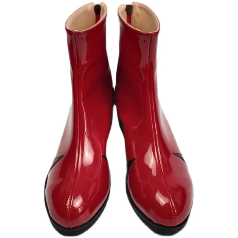 Neon Genesis Evangelion - TV Series: Rei Ayanami & Asuka Langley Soryu | Leather Combat Boots Cosplay Shoes