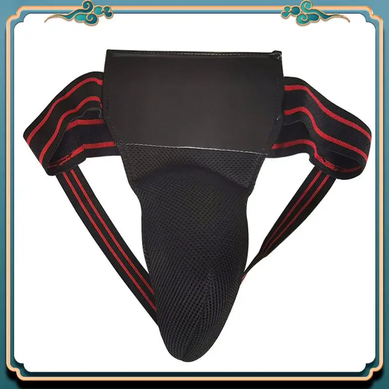Groin Protector For Boxing, Taekwondo, Kickboxing, For Martial Arts Training, Men Jockstrap Abdominal Protector Durable Black