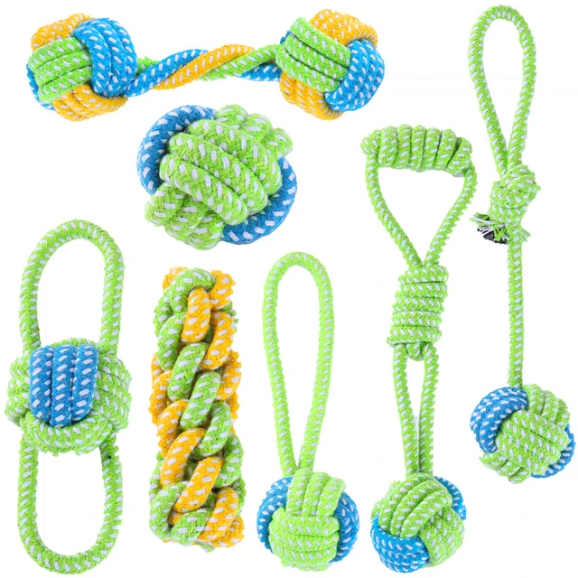 Toy Interactive Cotton Rope Mini Dog Toys Ball Pet Dog Toys for