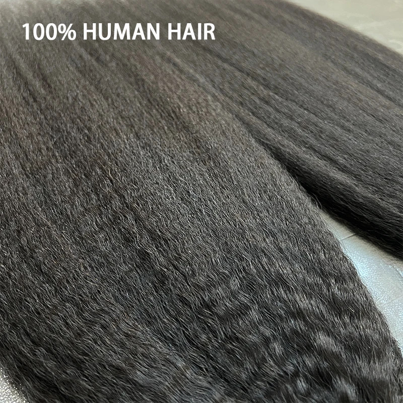 Raw Unprocessed Kinky Straight Clip In Human Hair Extensions 100% Human Hair Clip in Hair Extension 100grams 7Pcs/Set Full Head