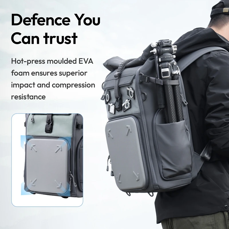 Ulanzi BP04 Hard Shell Camera Backpack 27L for Travel Photography Content Creation Short Trip Bag for Outdoor Livestreaming Vlog