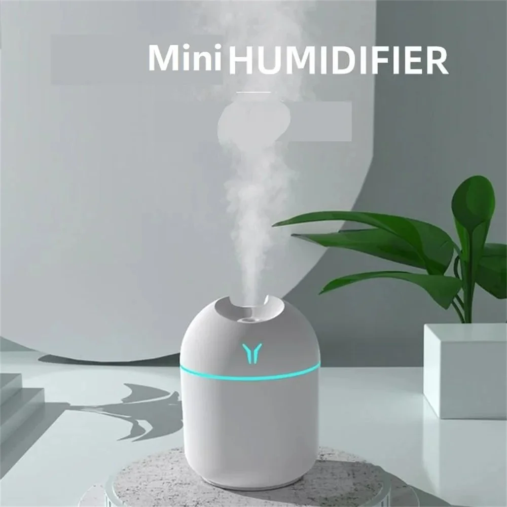 250ML Portable USB Mini Air Humidifier Aroma Essential Oil Diffuser with LED Color Lamp for Home Car air humidifier