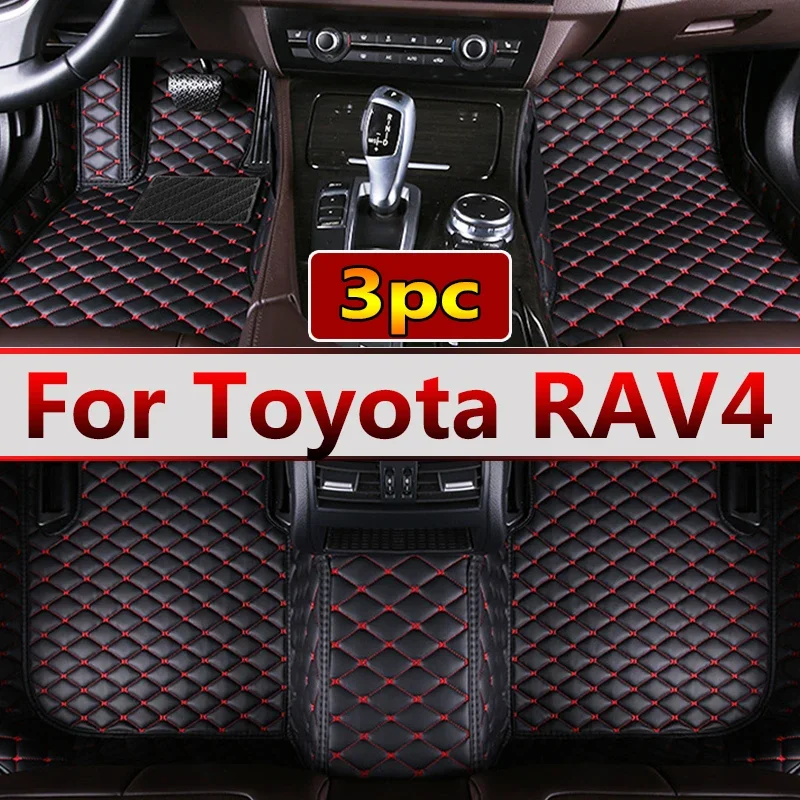 

Кожаные автомобильные коврики на заказ, коврики для Toyota RAV4 2013 2014 2015 2016 2017 2018 2019, коврики, накладки для ног, аксессуары