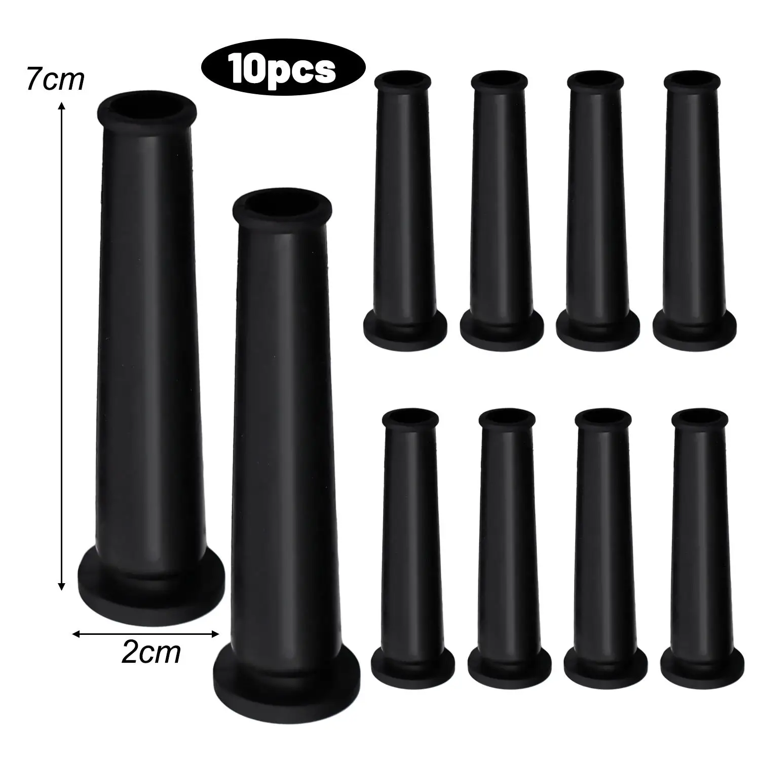 Heavy-Duty Rubber Cable Sleeve Boot for Power Cord Protection