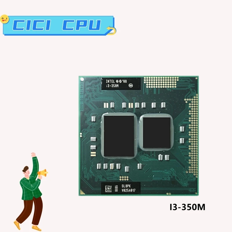 Spedizione Gratuita Core Laptop I3-350M I3 350M Socket G1 Cpu 3M Cache/2.26Ghz/Processore Dual-Core