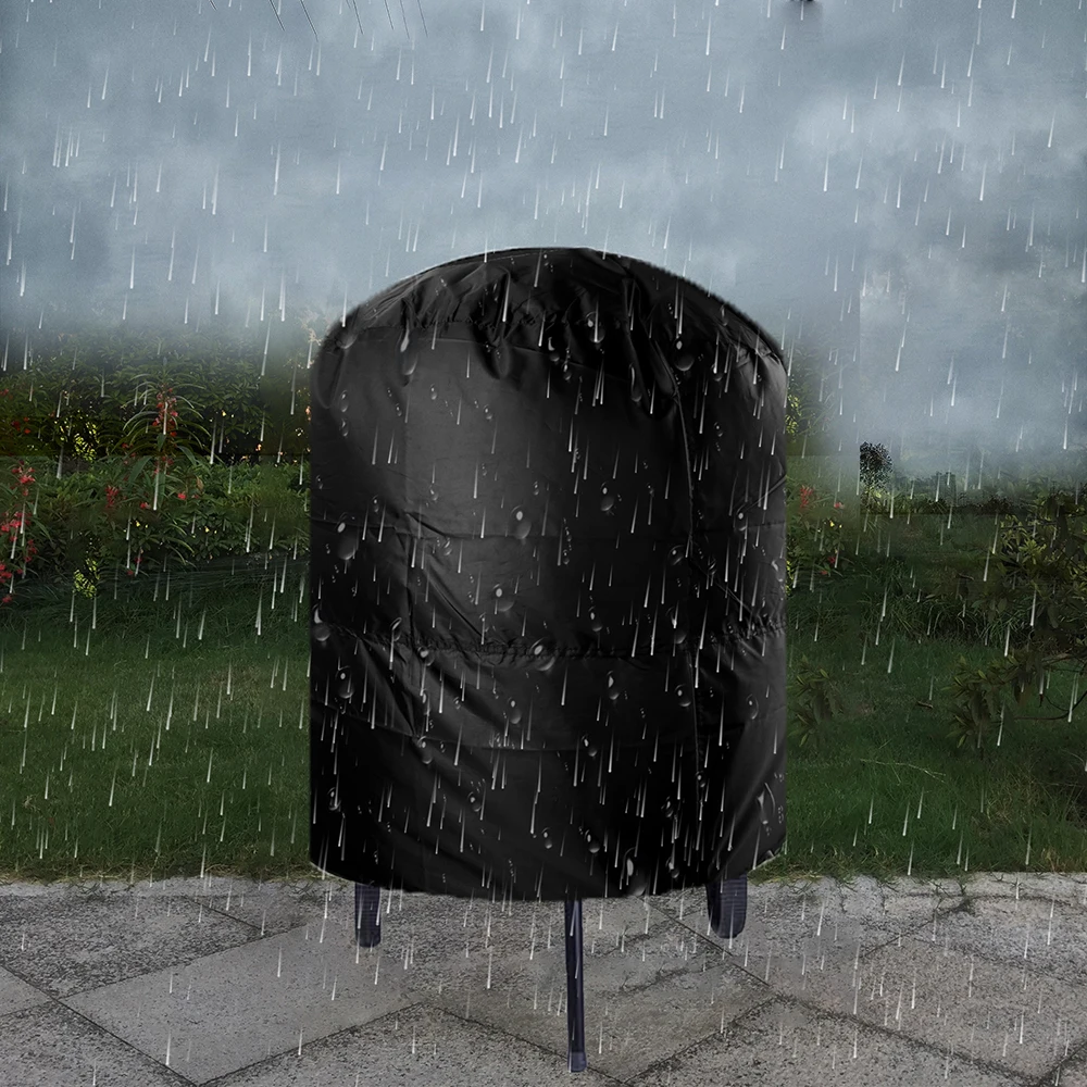 

Camping Outdoor Barbecue Cover 77x58cm/80x66x100cm Rain Protective Round BBQ Grill Cover Anti Dust Grill Cover Waterproof