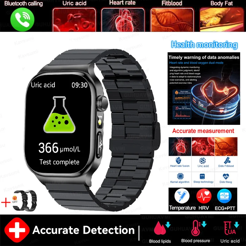 2026 Health Monitoring Five organ Smart Watch Accurate ECG Uric thumbnail 7