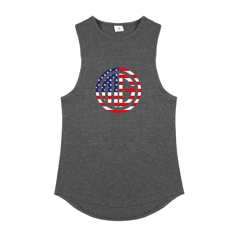 Mens Summer Workout Comfortable Tank Tops Fitness Casual Sports Muscle Vests Absorb Sweat and Cool Gym Bodybuilding Clothing