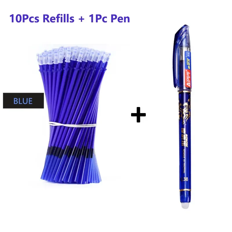 Erasable Gel Pen Set with 0.5mm Needle Tip - Smooth Writing Office and School Supplies