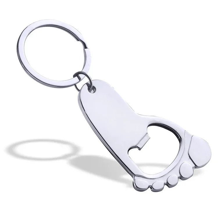 

LVK6 Personalized Custom Baby Name Birthday Foot Keychain Engraved Date Footprint Keyrings
