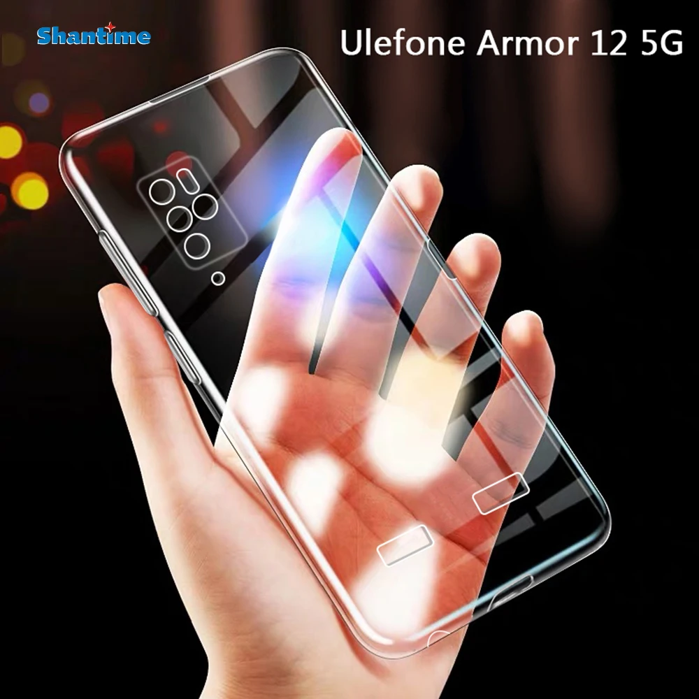 DQG Custodia In Silicone Morbido Per Ulefone Armor 12 5G – Cover TPU Ultrasottile Antiurto – Colore Nero