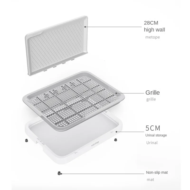 Dog Toilet Dog Toilet Pool For Small And Medium-sized Large Dogs WC Pet Dog Cleaning Supplies Urinal Pan Urinal Anti Excrement