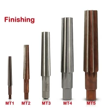 

2pcs Hand Reamer MT1 MT2 MT3 MT4 MT5 Conical Socket Steel Hand Reamer Rough Straight Shank Morse Taper Fine Roughing Finishing