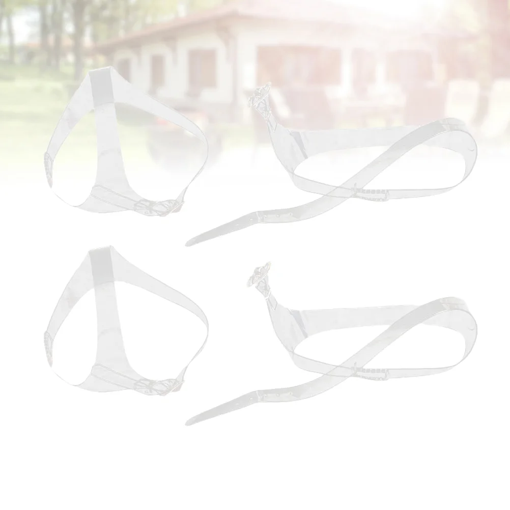 

Прозрачные съемные ремешки для обуви, эластичные незакрепленные съемные ремешки для обуви на высоком каблуке, 2 пары