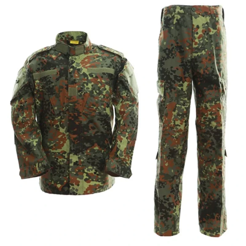 

Военная Униформа BDU для страйкбола, тактическая боевая рубашка и брюки, одежда для пейнтбола и охоты, немецкий камуфляж