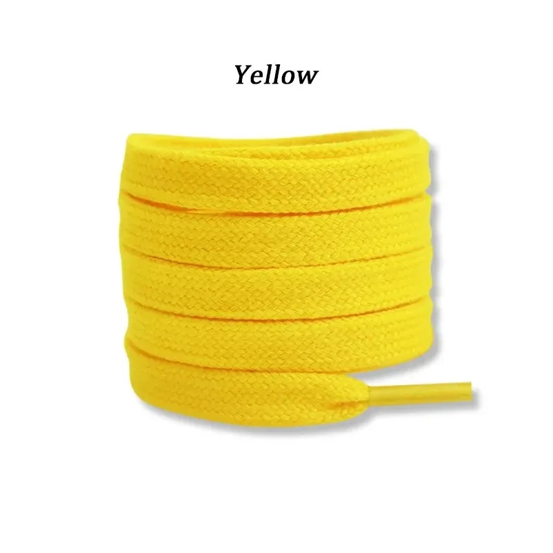 Vibrant Solid Color Cotton Shoelaces for All Ages - Variety of Lengths
