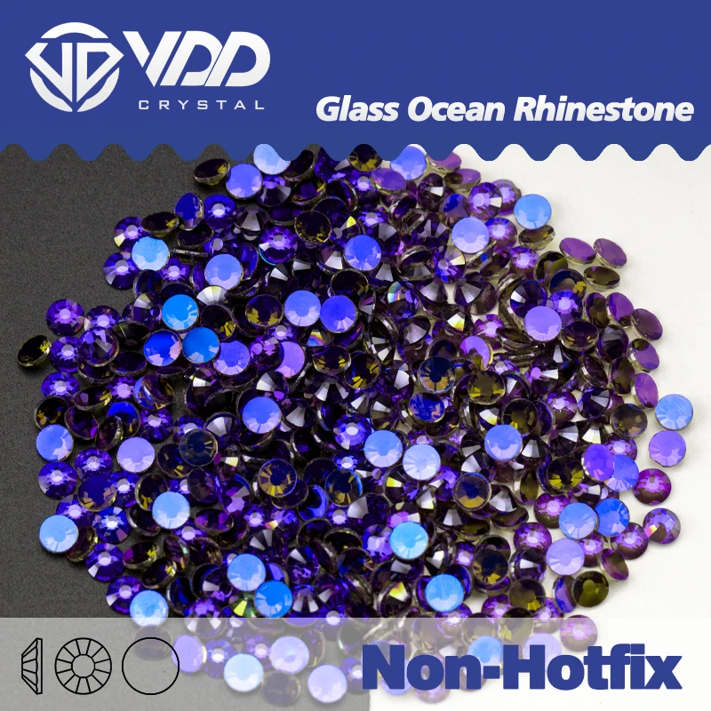 VDD Wholesale SS3-SS20 14400PCS/PACKS Glass Rhinestones Crystal Glue on  Flatback 3D Stones For Nail Art Decoration Clothing DIY