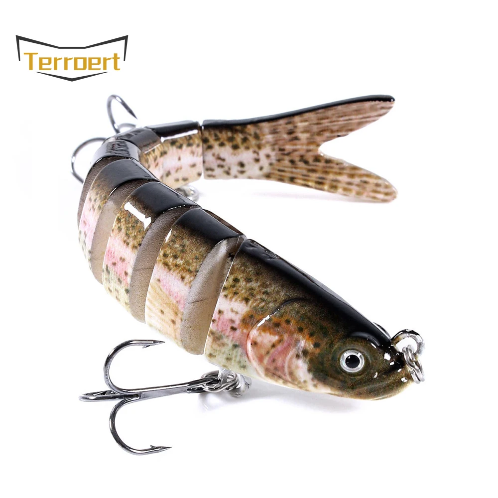 

1pcs Fishing Lures Swimbait 10cm/11g Long Throw Lifelike Swimbait 8 Segment Hard Multi-section Artificial Bionic Bait Crankbiat