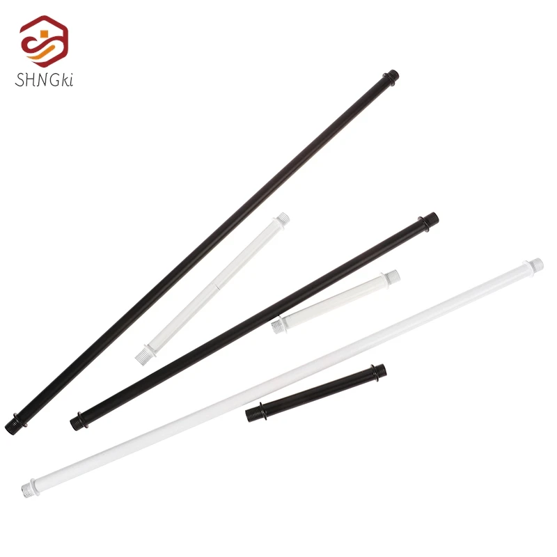 Lighting Accessories M10*1 Tooth Tube Lamp Double-headed External Tooth Hollow Metal Rod 10cm 15cm 20cm 30cm 40cm 50cm 1Pc led lamp accessories