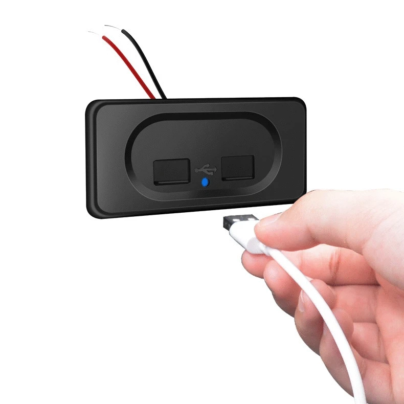 Camper Modification Charger Dc5v/3.1a 12v Dual Usb Ports Charge Socket