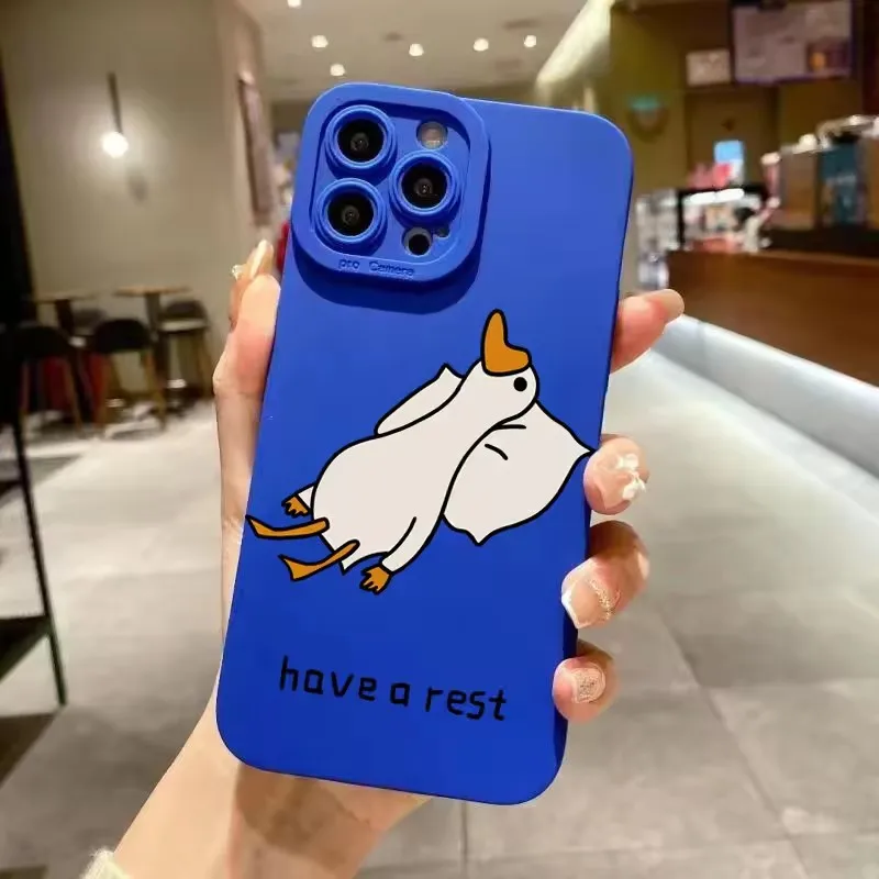 Cartoon Duck Pattern Phone Case Cover