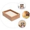 Wood Piggy 5 Inch Photo Frame Money Jar for Saving Kids Photo Frame Piggy Bank Adults Storage Bedroom Office Decor 3