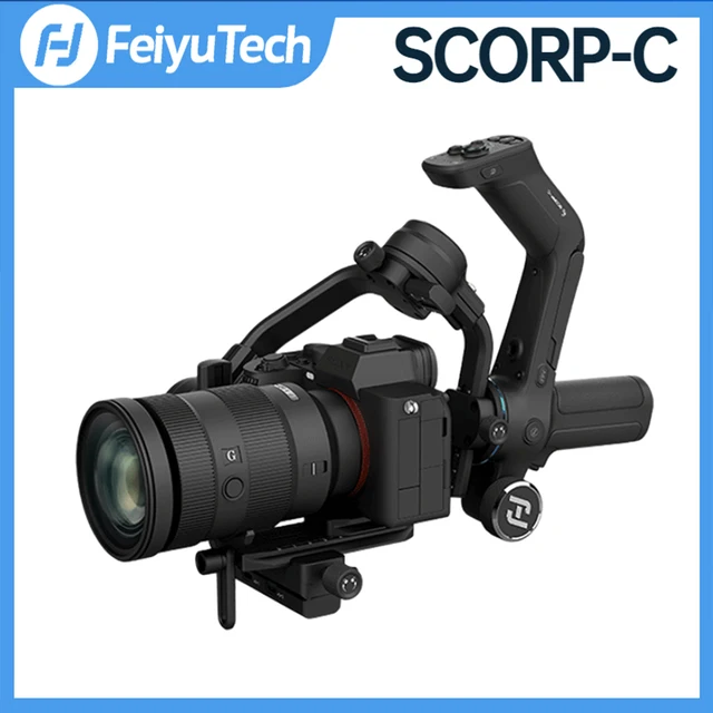 FeiyuTech Feiyu SCORP-C 핸드헬드 짐벌 스태빌라이저는 DSLR 카메라에 최적화되어 있습니다.