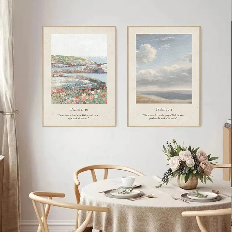 Psalms Scripture Inspirational Quote Canvas 3