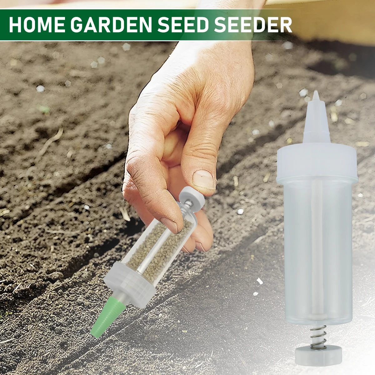 MiniSowingSeedDispenserPlasticSmallSeedSpreaderToolSturdy