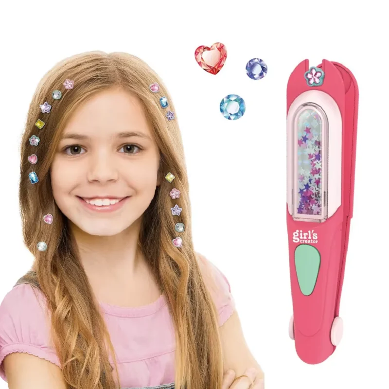 Hair Gem Bling Hair Jewels Diamonds For Girls Beauty Fashion Toy Interactive Dress up Kid Glitter Headwear Gift