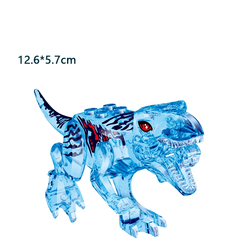 thumbnail image 1 of Bloques de construcción de dinosaurios jurásicos, juguetes compatibles con parques, regalos de las principales marcas, simulación de animales, T-Rex, Raptor, anquilosaurio, diamante, 1 of 5