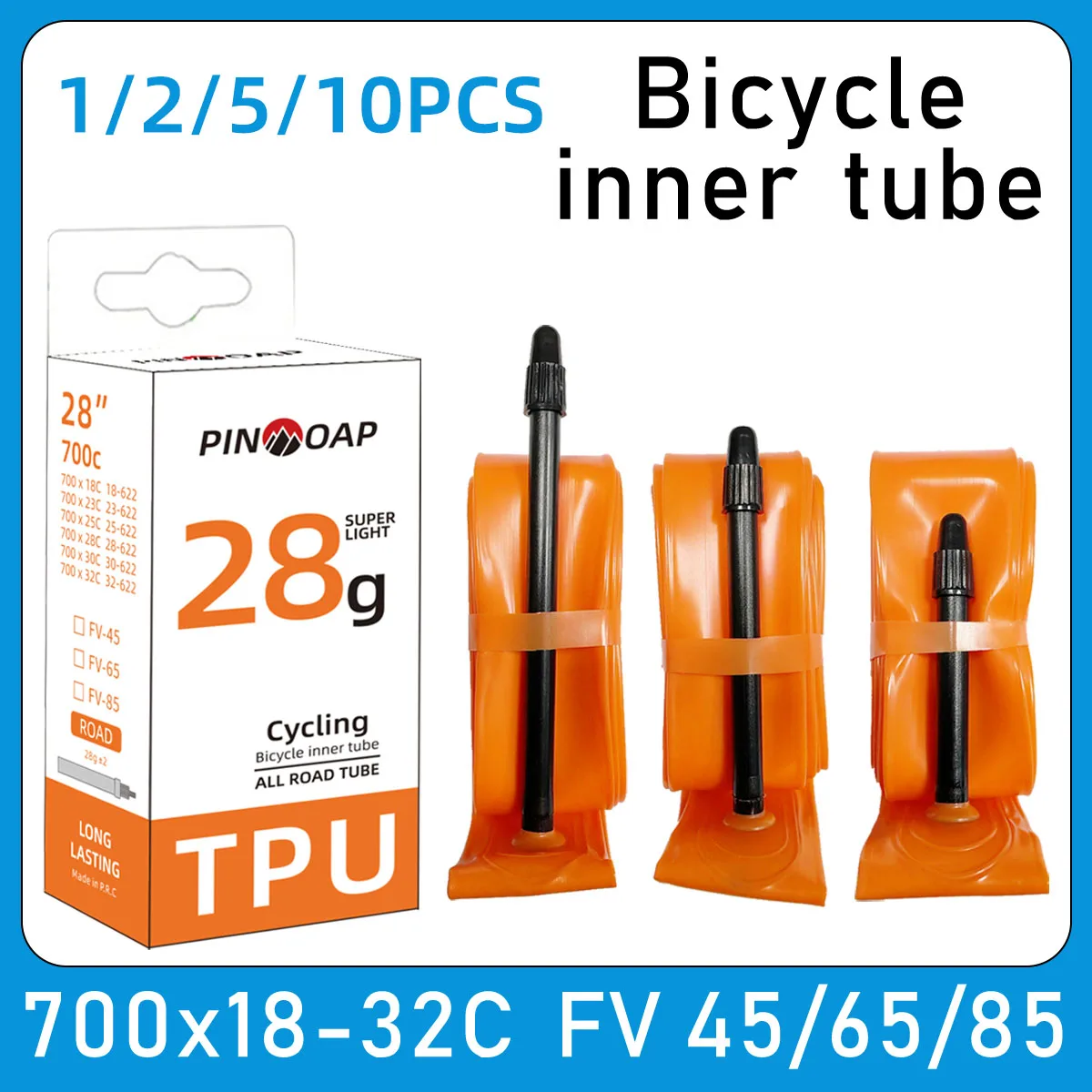 Ultra Light TPU Road Bike Inner Tube, Explosion-Proof & Puncture Resistant, Essential