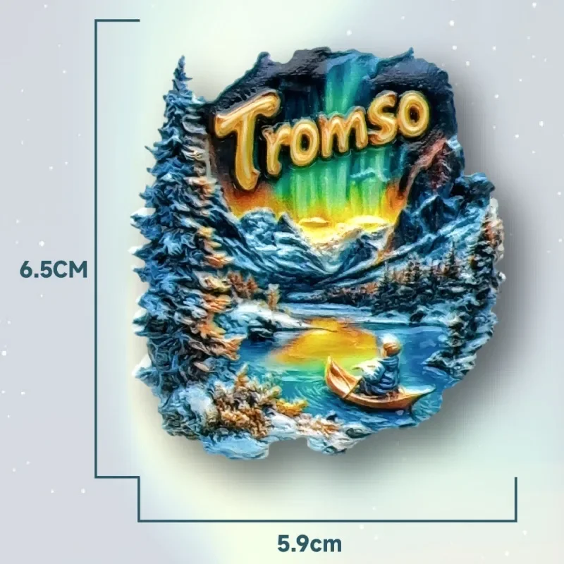 Flåm Norway 3D Fridge Magnet - Souvenir Gift, Travel Memory, Resin Craft With Strong Magnet