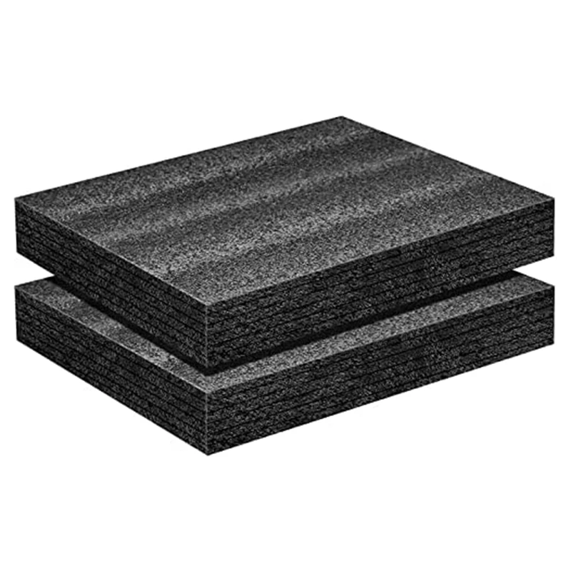 Polyethylene Foam Sheet 2Piece 16X12x2inch Thick Padding Inserts Crafts Pad