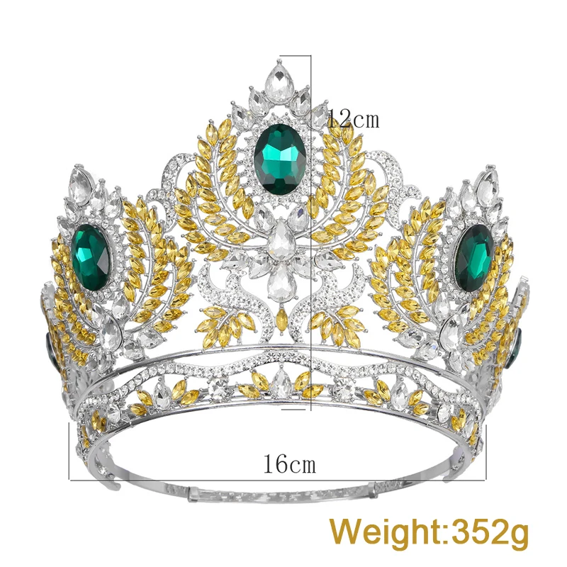 Levery beauty crown queen colorful crowns dress show headband