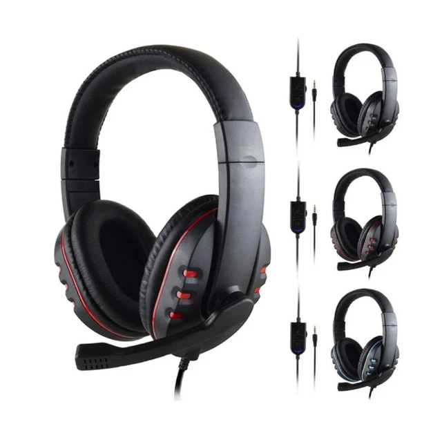 Auriculares con cable para videojuegos, cascos con micrófono para PC,  ordenador portátil, PS4, PS5, Play Station