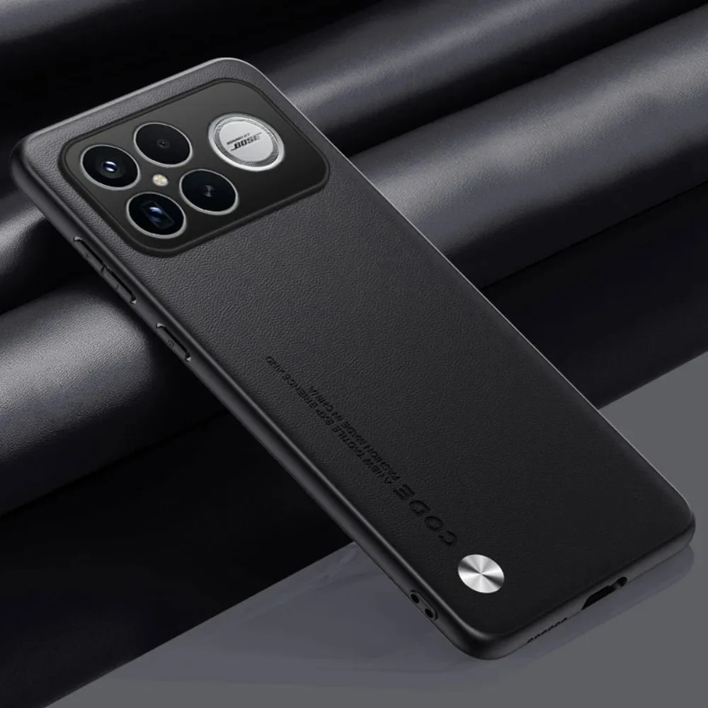 Ultra Thin Vegan Leather Shockproof Silicone Phone Case - Minimalist Design