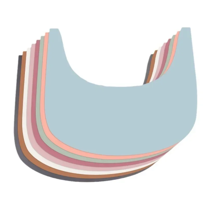 BPA Free Silicone Baby High Chair Dining Placemat Non-slip Easy Clean High Seat Tray Cover Washable Table Mat For Growth Chair