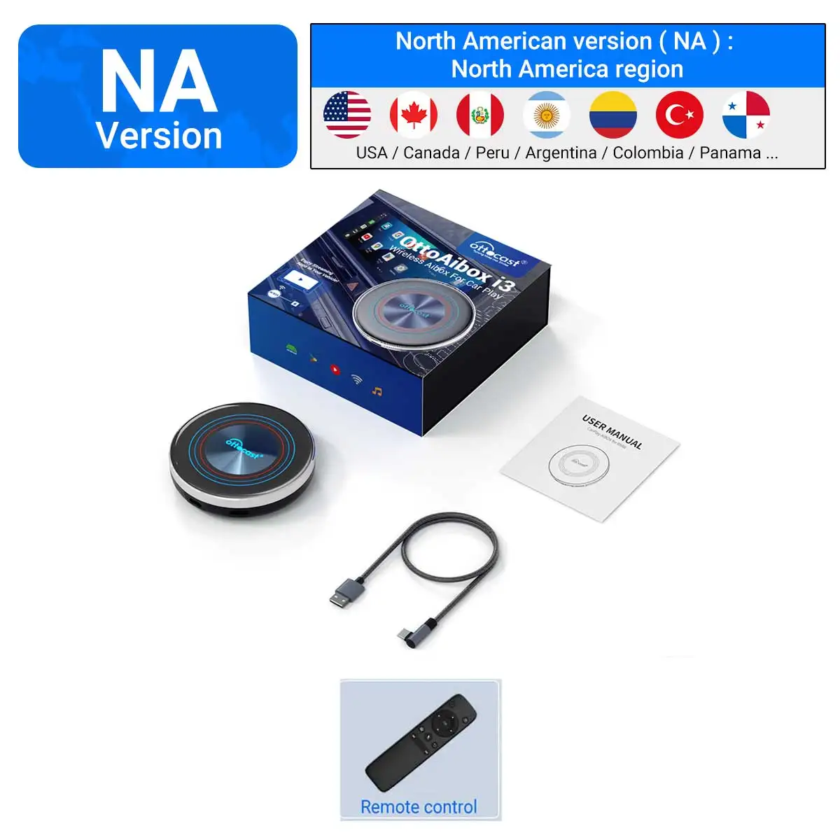 Ottocast i3 CarPlay AI TV Box for BMW Hyundai Kia VinFast Wireless