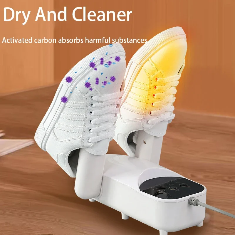 Electric Shoes Dryer Deodorizer with Heat Dehumidifier Device Foot Warmer Heater for Home Adjustable Portable Boots Dryer 5