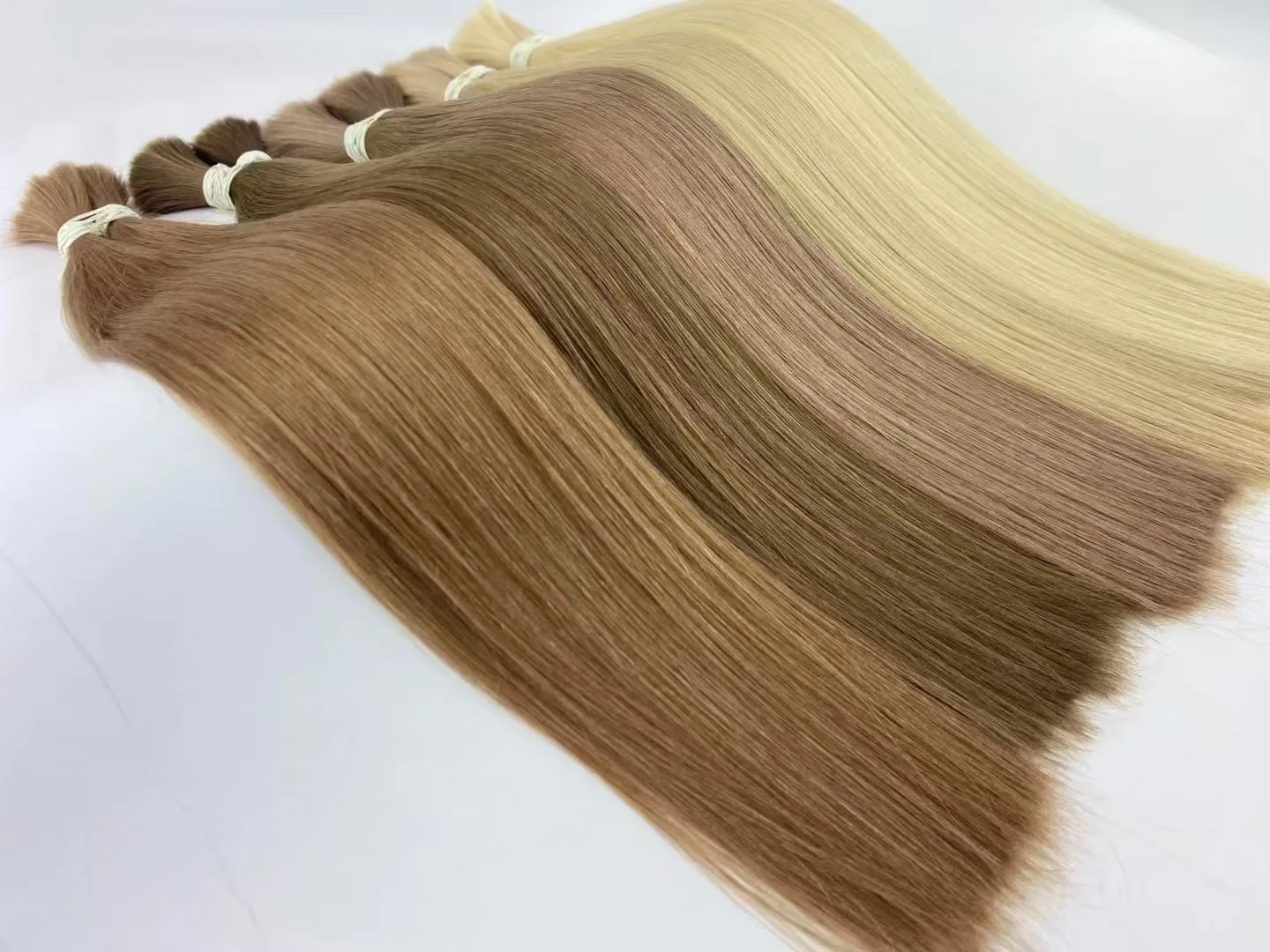 Human Hair Bulk No Weft Vietnamese Hair Virgin Remy Straight Bulk 12-30inch 100g Real Natural Extension Grey 99j
