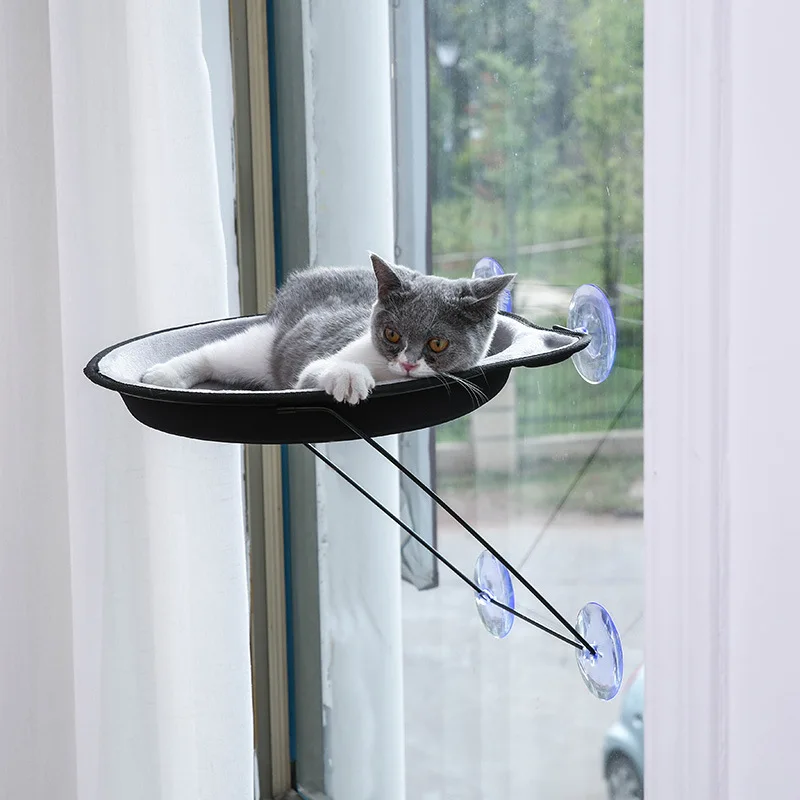 

Cute Pet Hanging Beds Bearing 15kg Cat Sunny Window Seat Mount Pet Cat Hammock Comfortable Cat Pet Bed Shelf Seat Beds