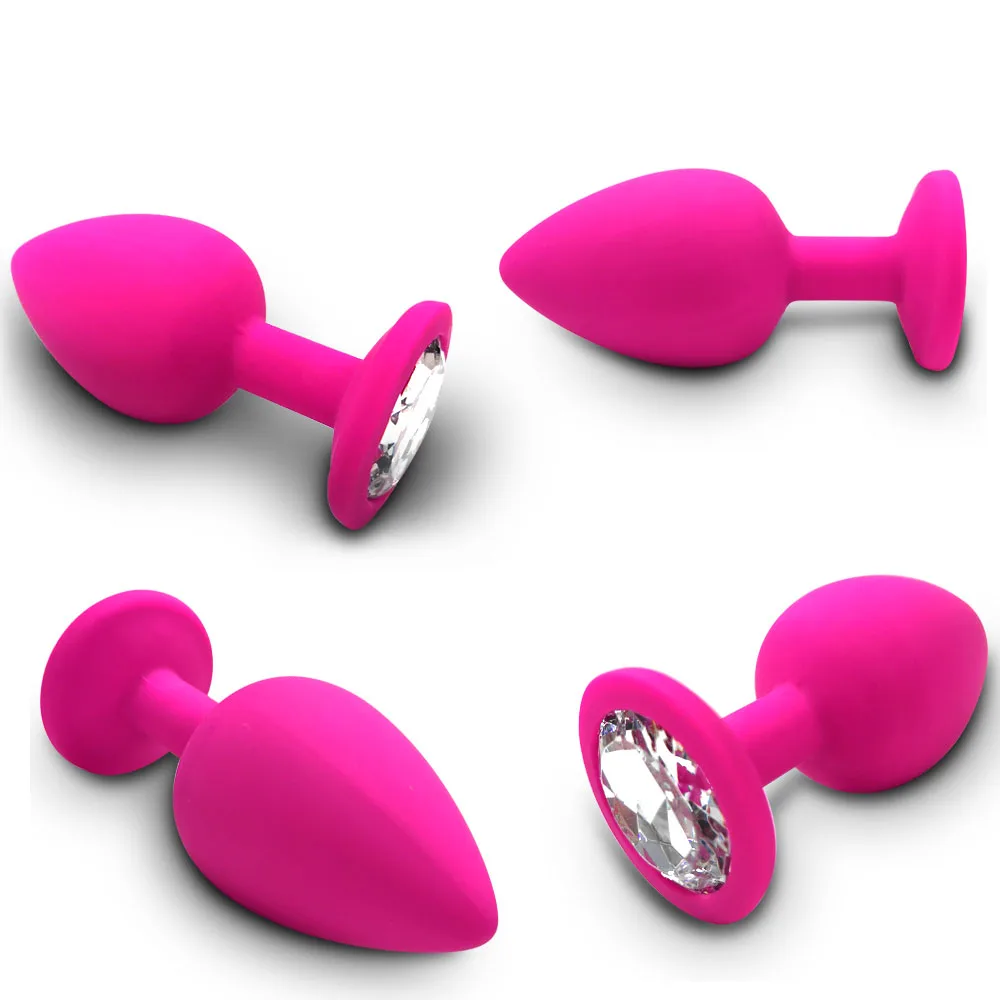 Plug anal en silicone avec vibration pour massage prostate_voghion.com