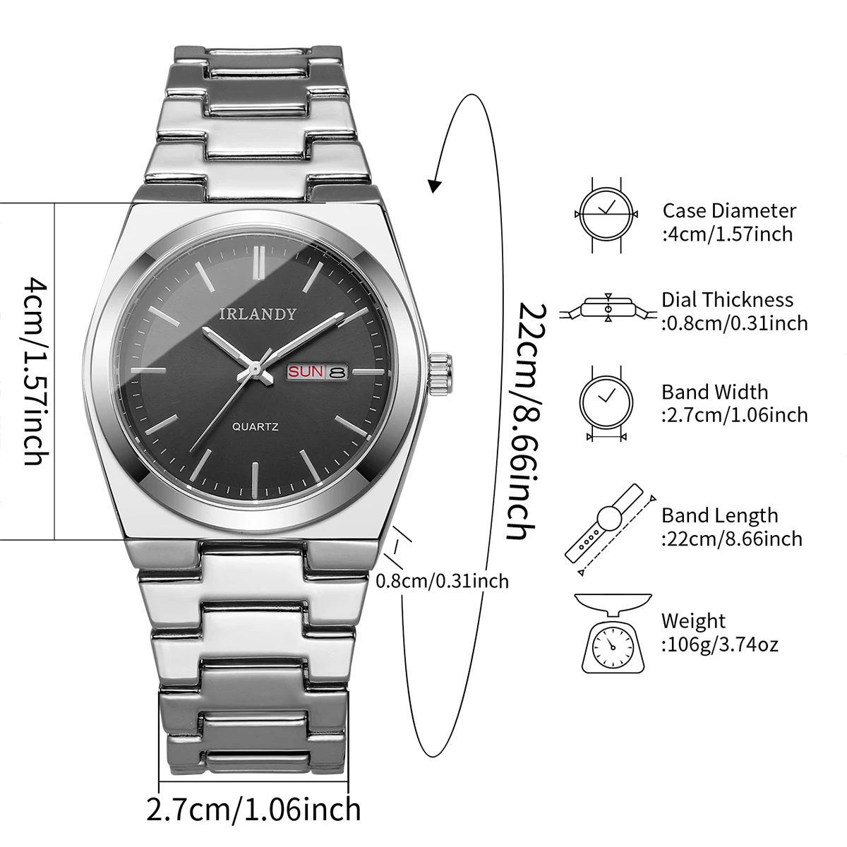 1pcs Men's Gift Watch Classic Fashion Scale Calendar Dial Business Trend Casual Quartz Watch (Box Not Included)