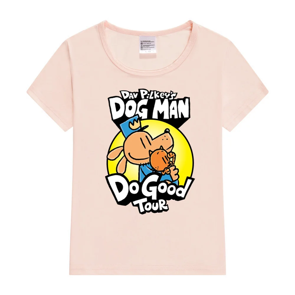 Dog Man Do Good Tour Kids T-Shirt Boy Girl T-shirt Fashion Print Short Sleeve O-neck Boy's Funny Tee Top Gift For Kids Clothing